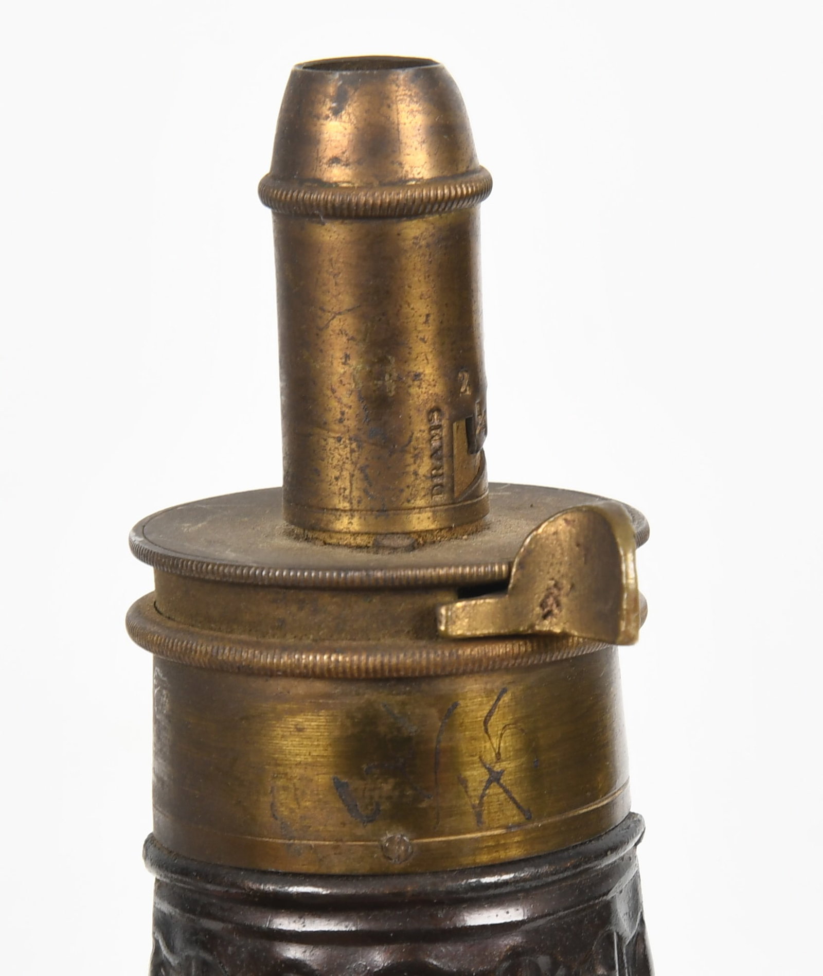 Five Antique Powder Flasks - 3