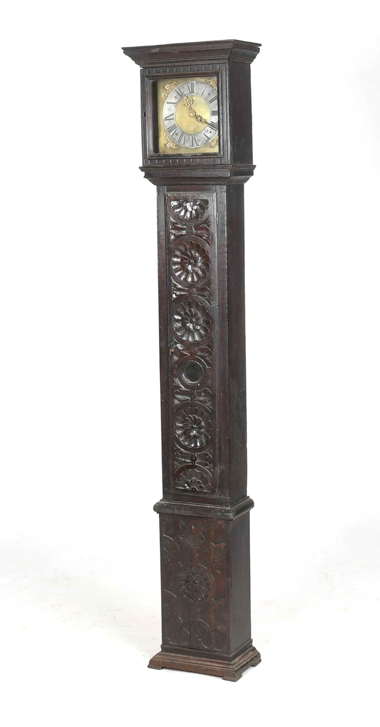 A William and Mary Stained and Carved Oak Longcase Clock, Late 17th/ Early 18th Century (1 of 11)