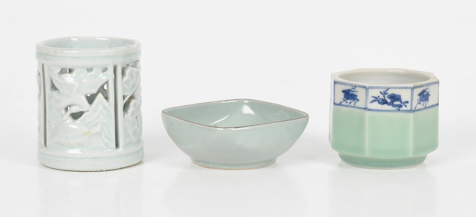 Three Japanese and Korean Celadon Vessels, 19th/ 20th Century (1 of 11)