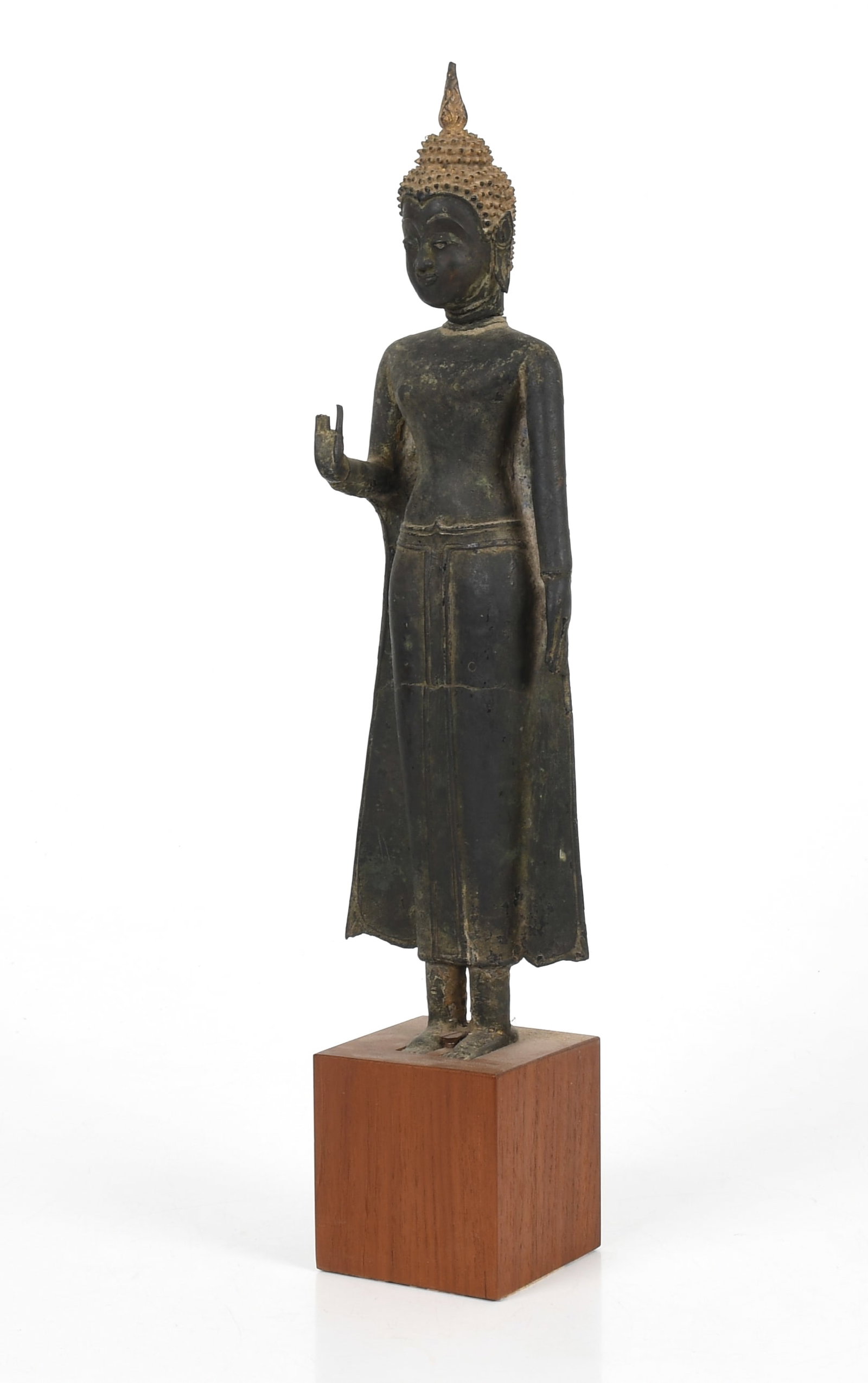 A 19th Century Bronze Standing Buddha, Thai (1 of 7)