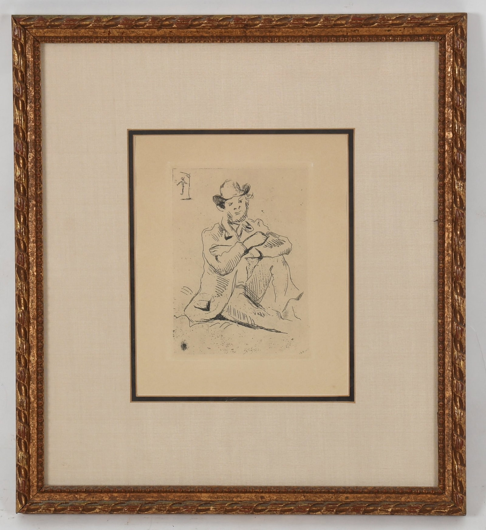 Paul Cezanne (French 1839-1906), "Guillaumin with a Hanging Man" (1 of 4)