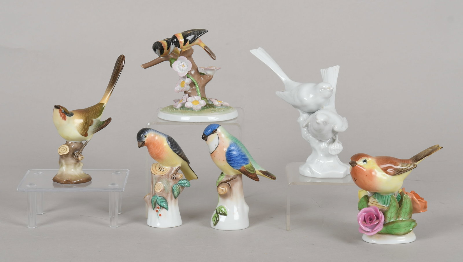A Group of Small Herend Bird Figures (1 of 8)