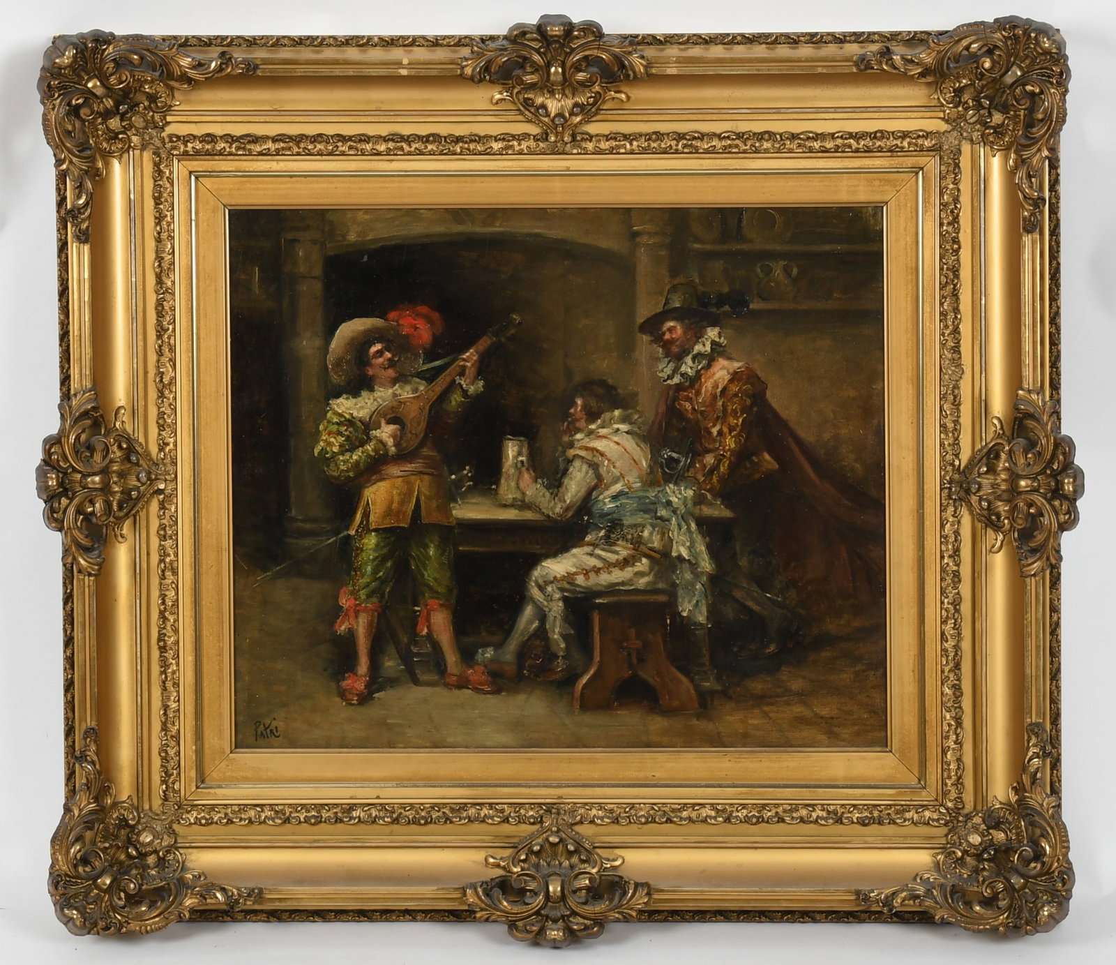 Italian School, Early 20th c. Three Cavaliers (1 of 8)