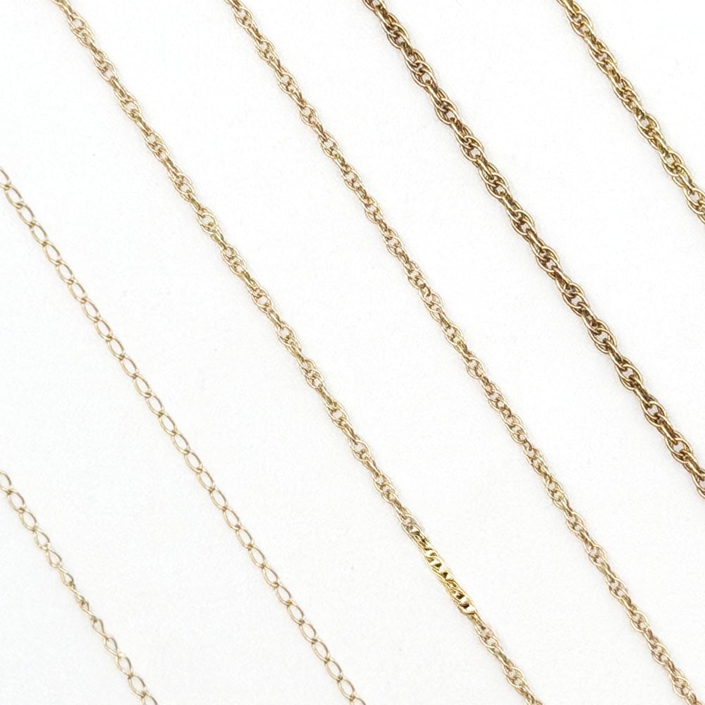 Three 14K Chains Necklaces - 3