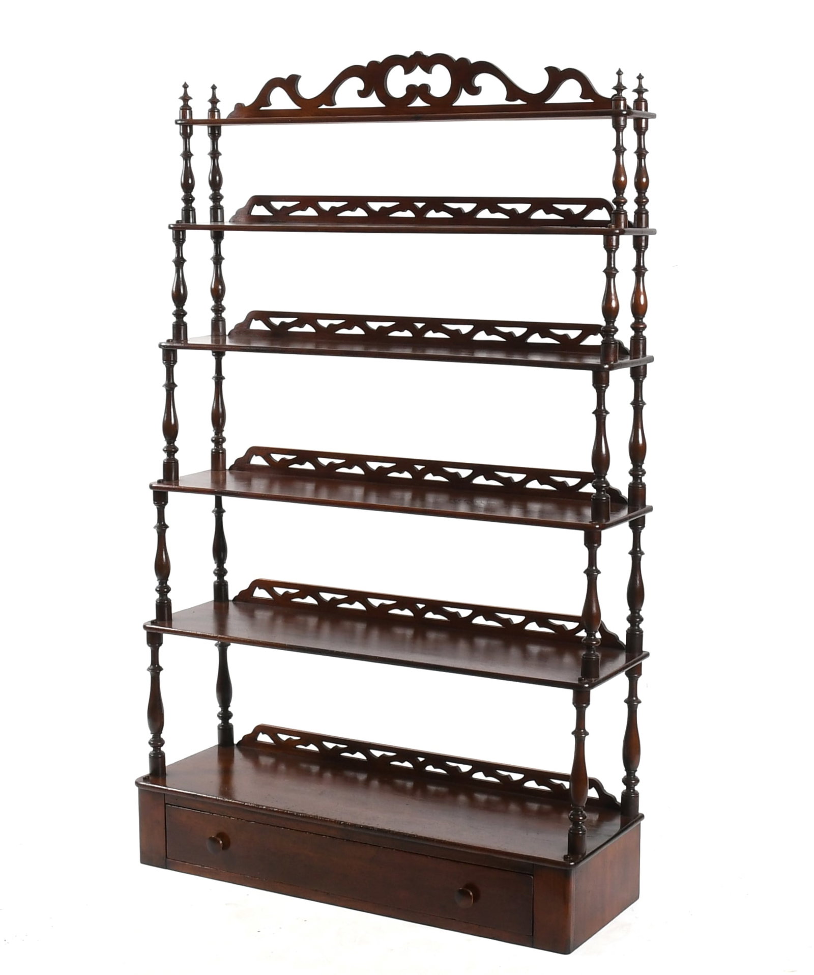 A Victorian Mahogany Tiered Whatnot, c. 1840-1860 (1 of 7)