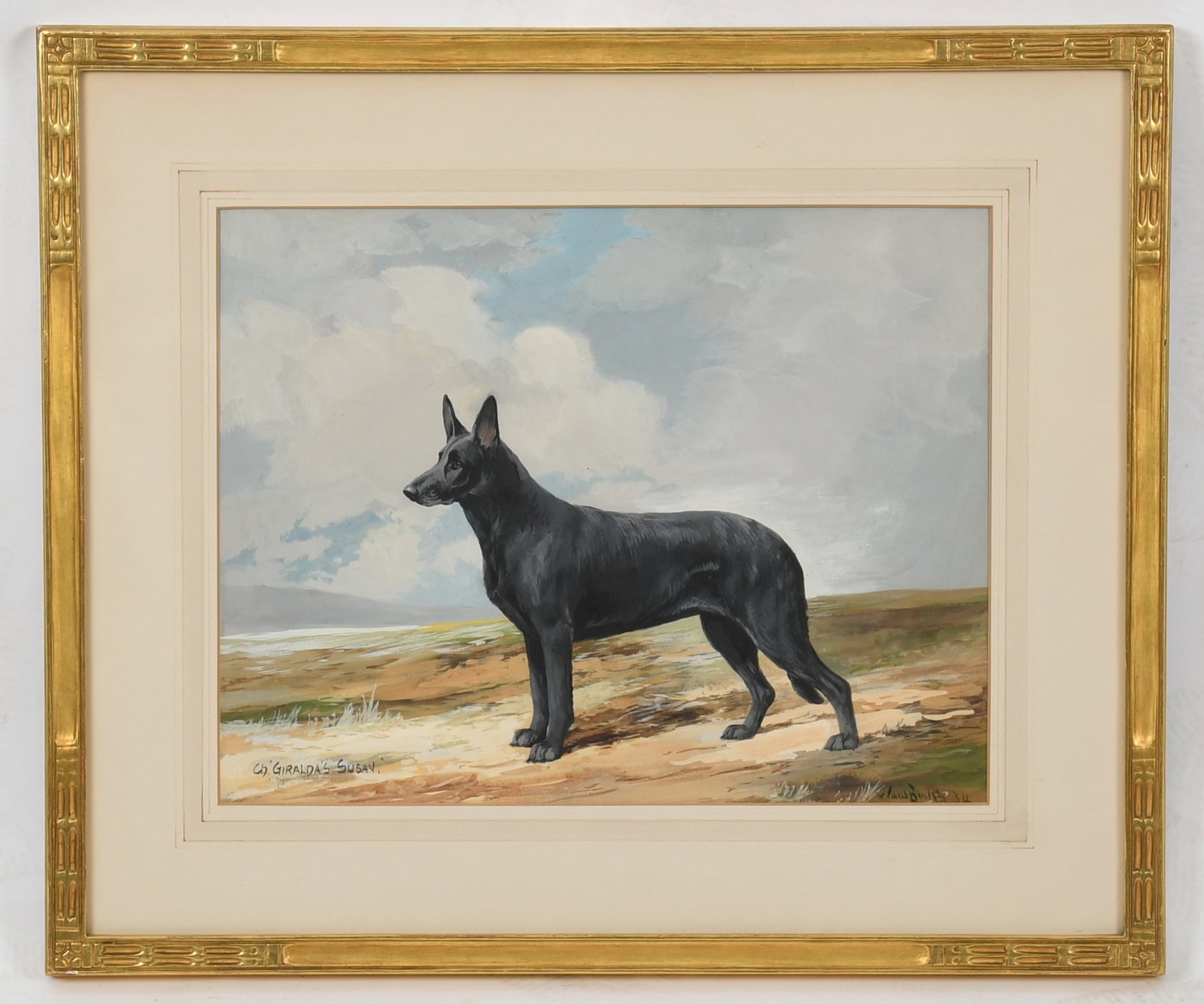 Reuben Ward Binks (English, 1880-1950), Portrait of the German Shepherd Ch. Giralda's Susan, 1934 (1 of 6)