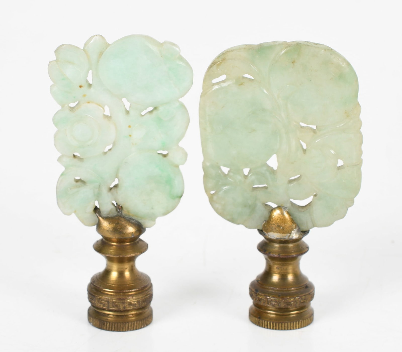 Three Chinese Jade Lamp Finials - 2