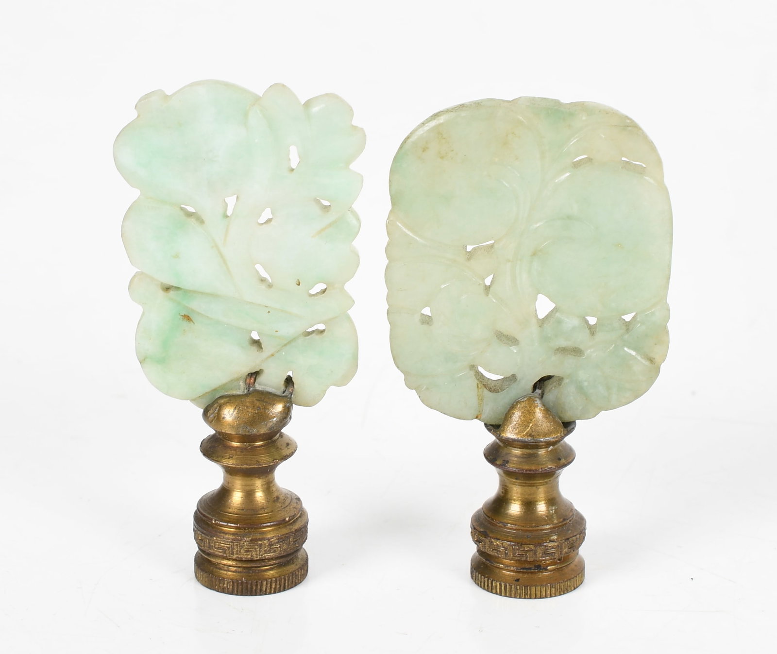 Three Chinese Jade Lamp Finials - 3