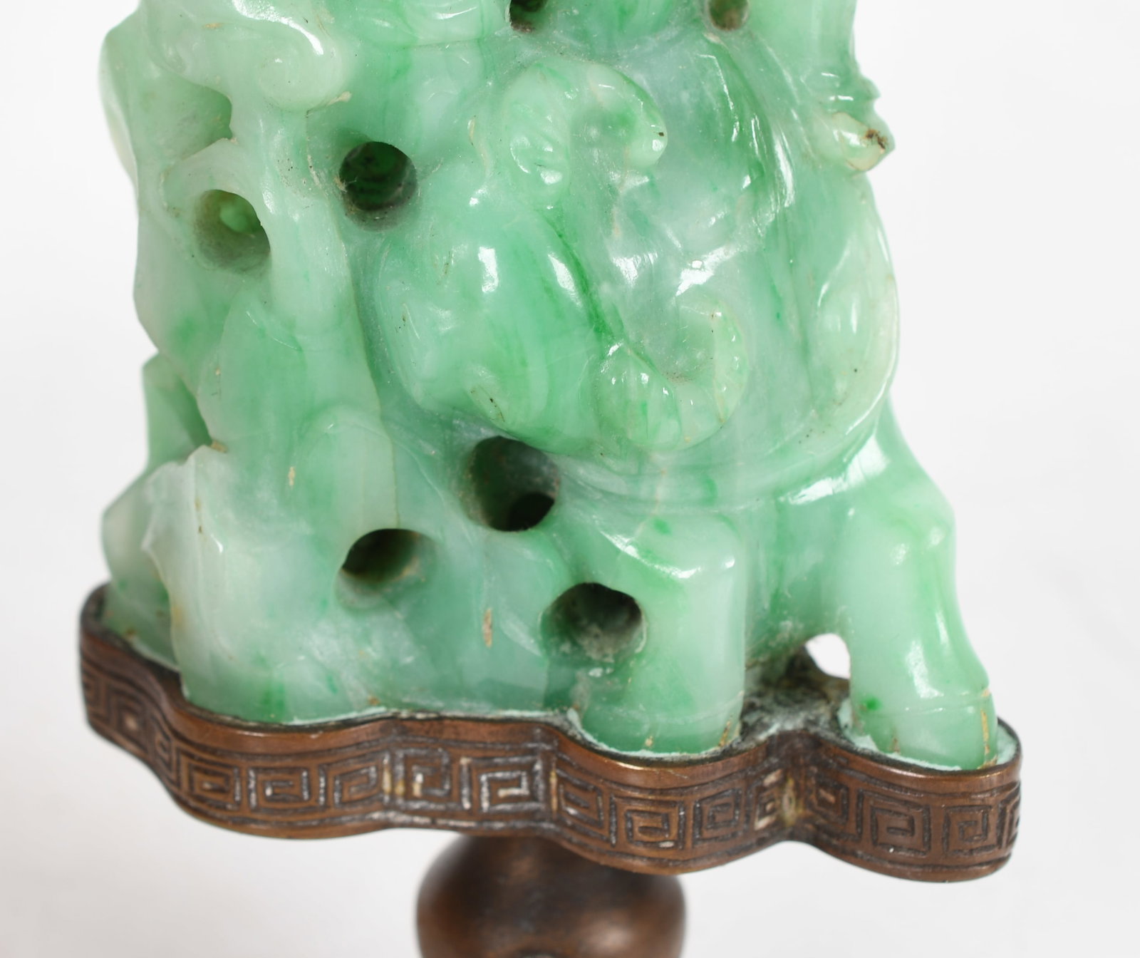 Three Chinese Jade Lamp Finials - 5