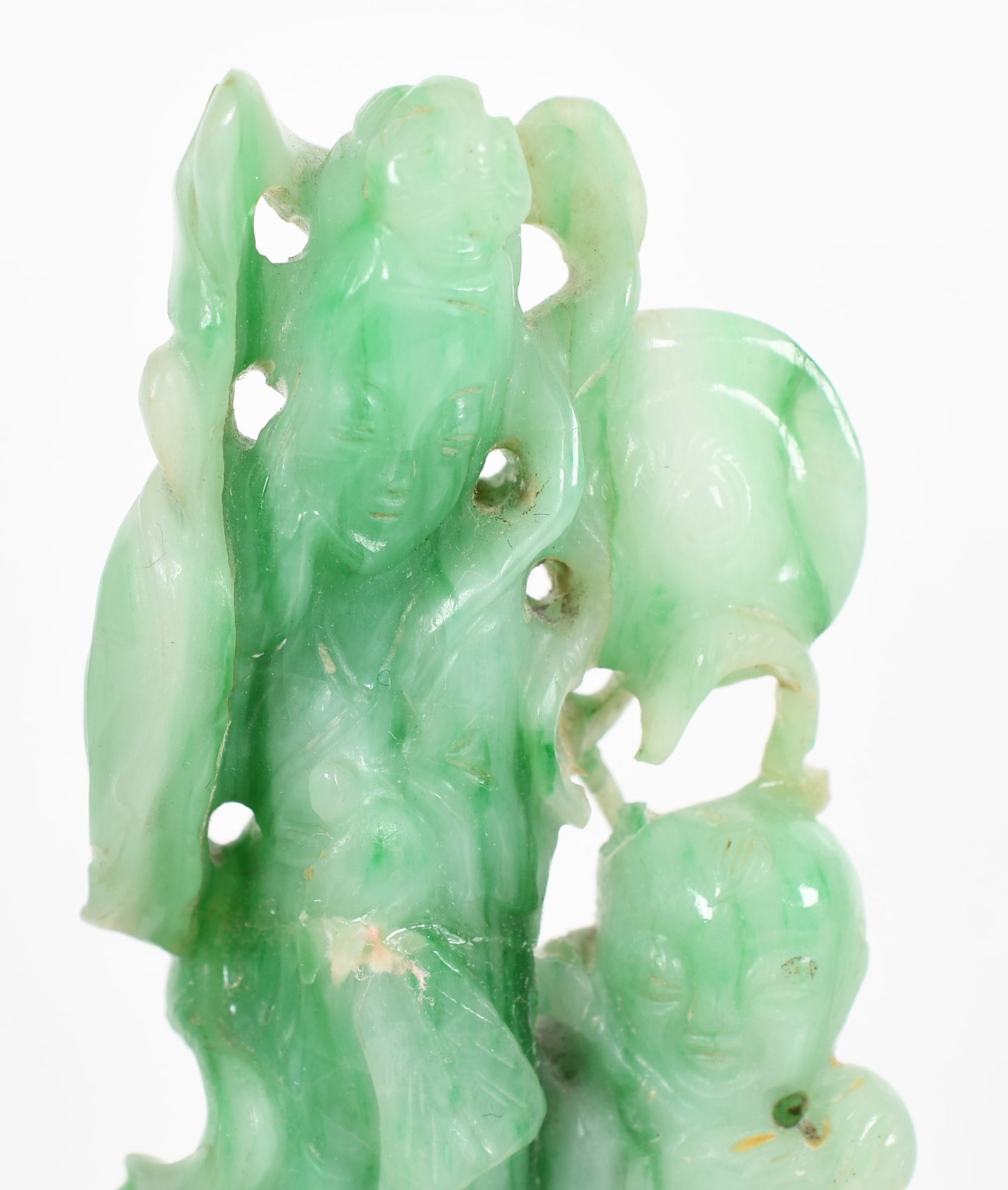 Three Chinese Jade Lamp Finials - 6
