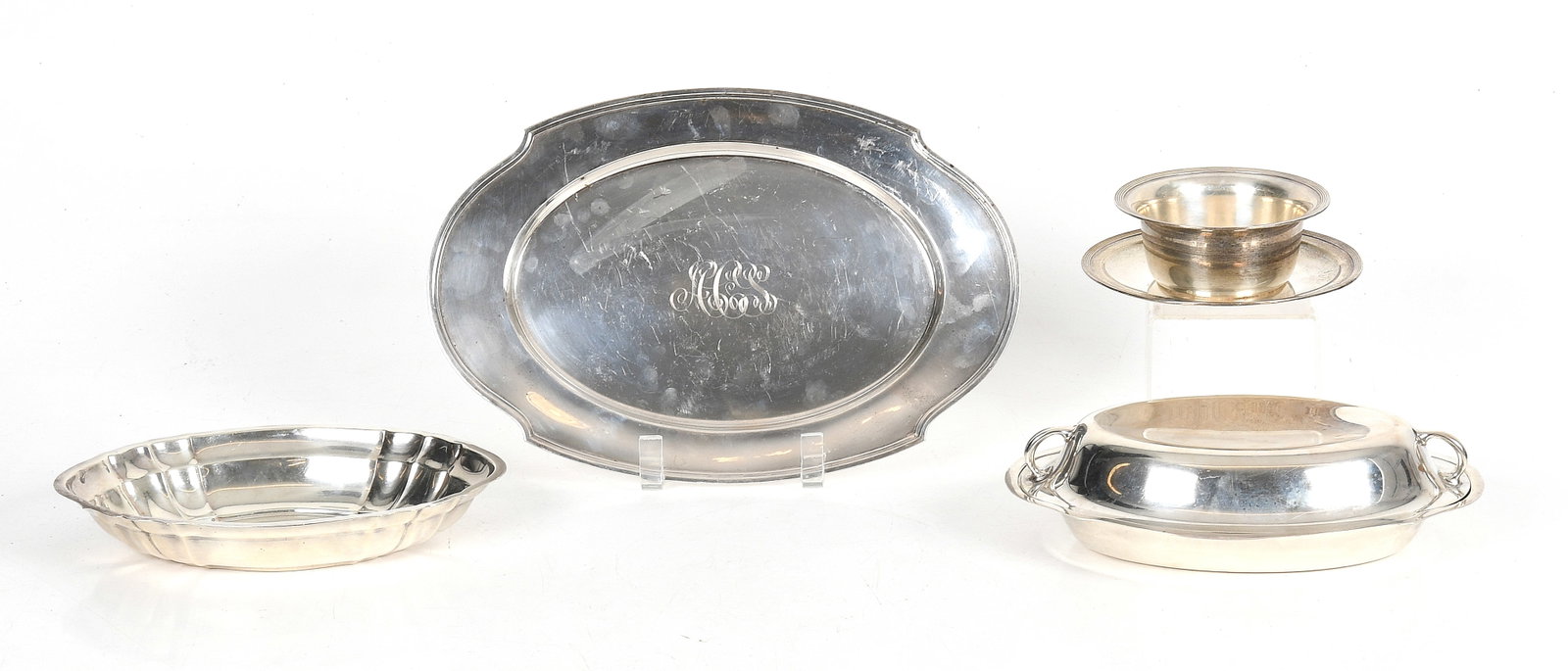 Four American Sterling Silver Serving Pieces, Various Makers, 20th Century (1 of 11)