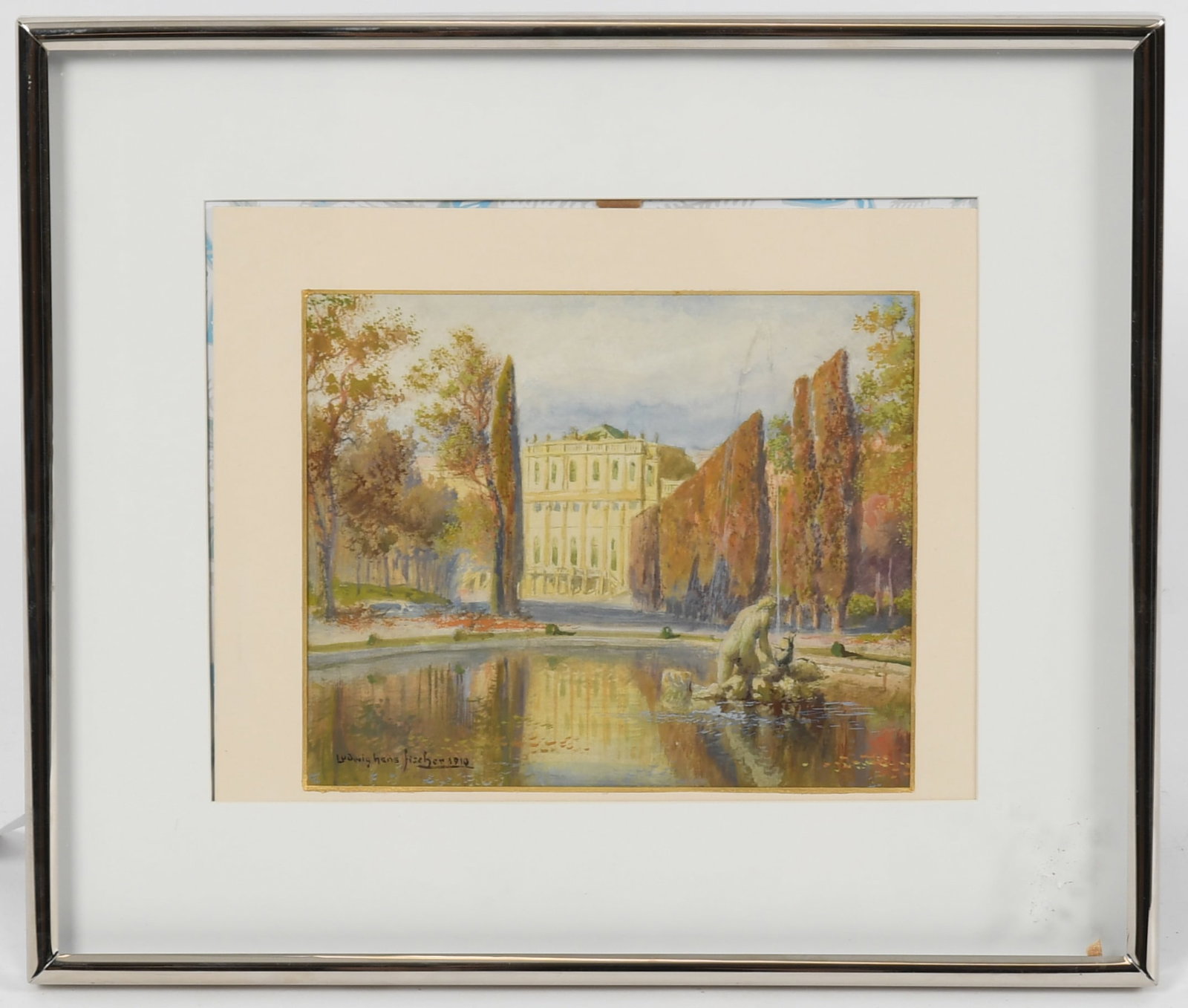 Ludwig Hans Fischer (German, 1848-1915), The Naiad Fountain at Schonbrunn Palace, 1910 (1 of 5)