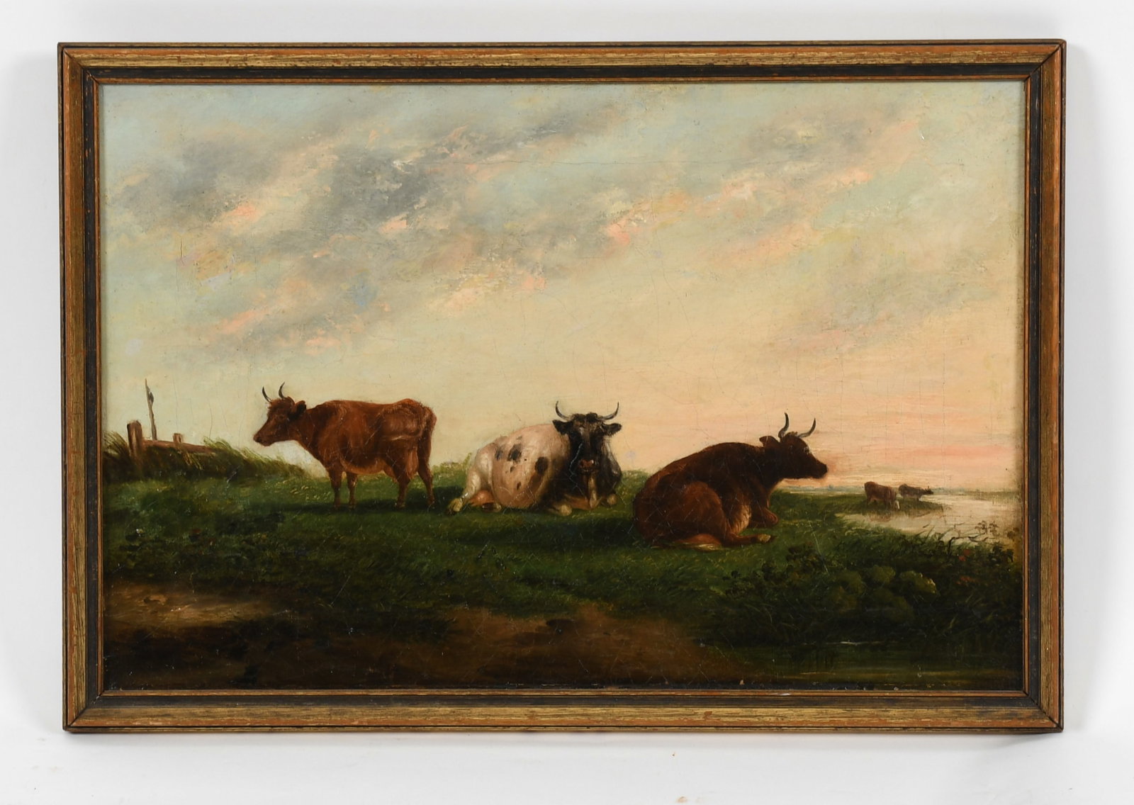English School (19th Century) Three Cows in a Landscape (1 of 11)