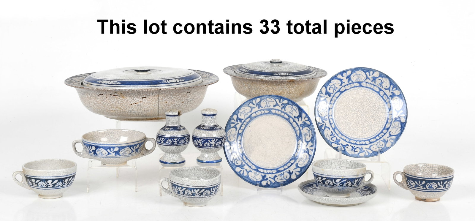 A Group of Dedham Pottery Rabbit Crackleware, c. 1896-1943 (1 of 15)