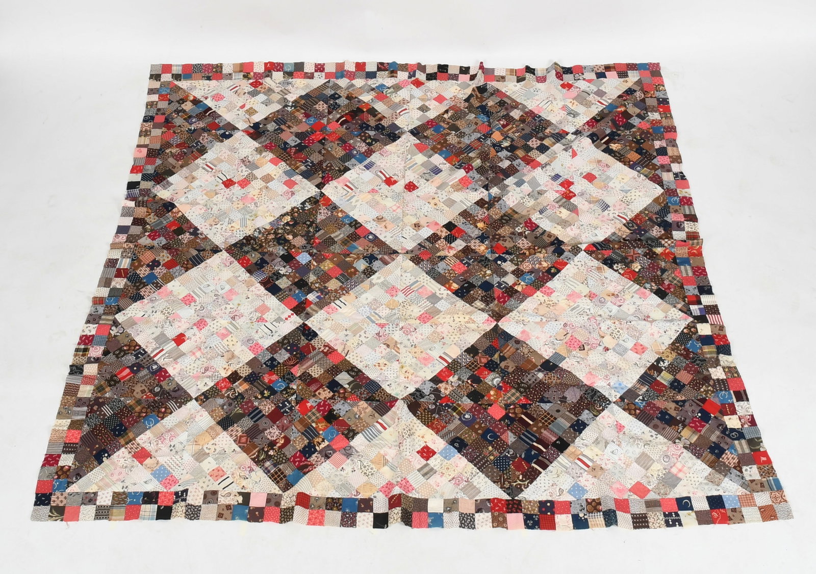 An American Patchwork Quilt Topper, 20th Century (1 of 8)