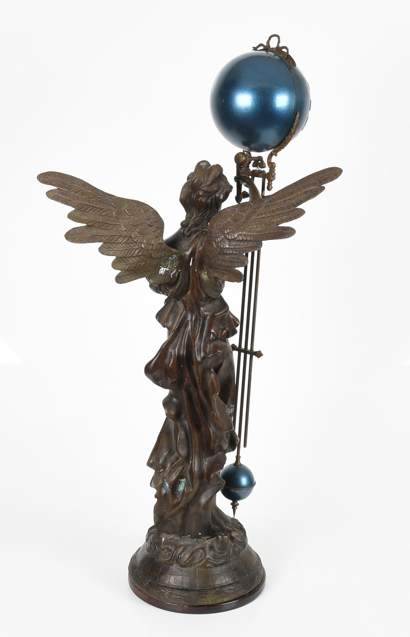 A Bronze Figural Swinger Clock - 10