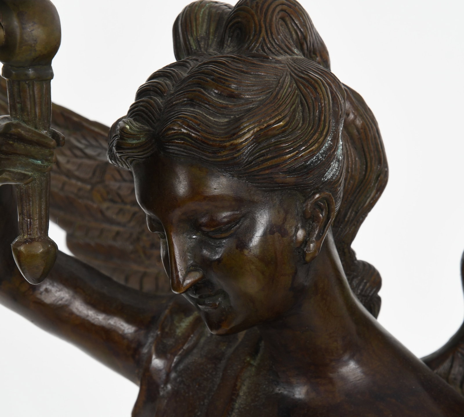 A Bronze Figural Swinger Clock - 4