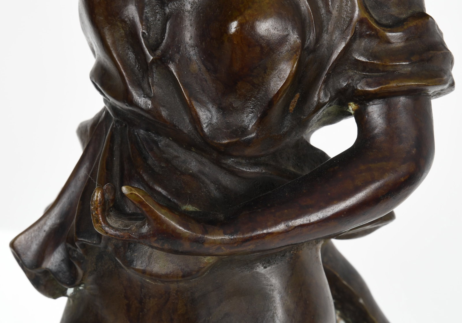 A Bronze Figural Swinger Clock - 5