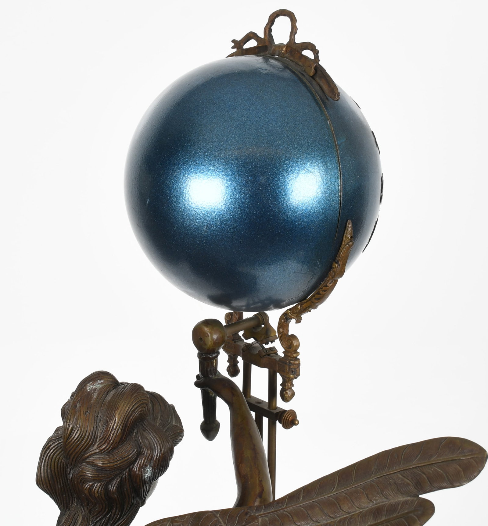 A Bronze Figural Swinger Clock - 9