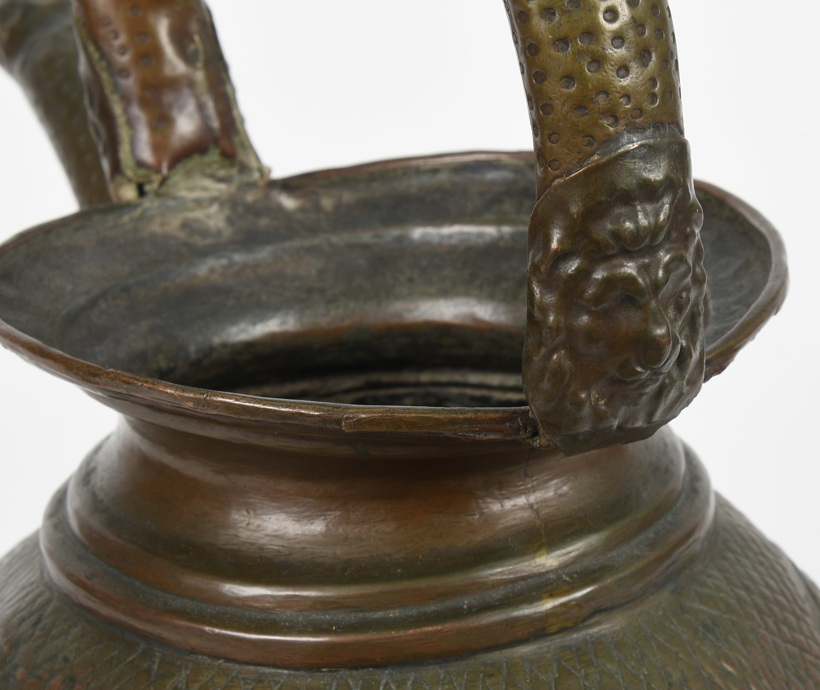 A Repousse Copper Wine Ewer - 4