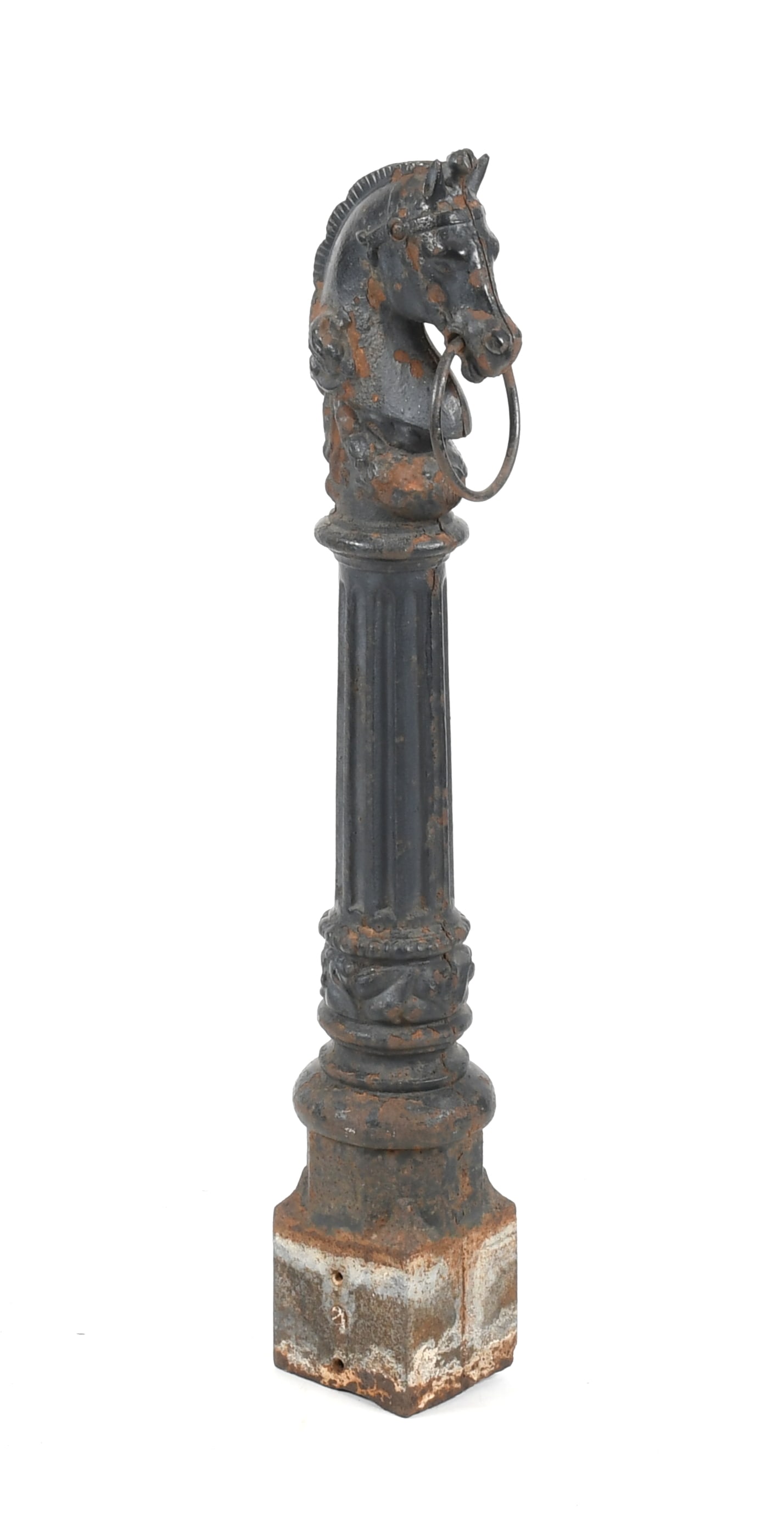 An American Cast-Iron Horse-Head Hitching Post, Late 19th Century (1 of 7)