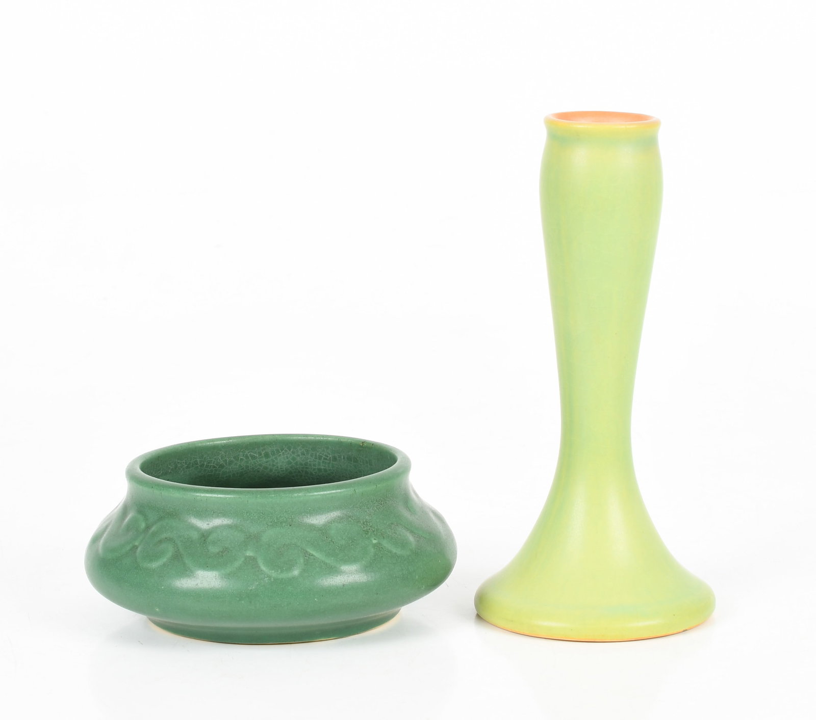 Two Pieces of Roseville Pottery, One Chloron Example (1 of 6)