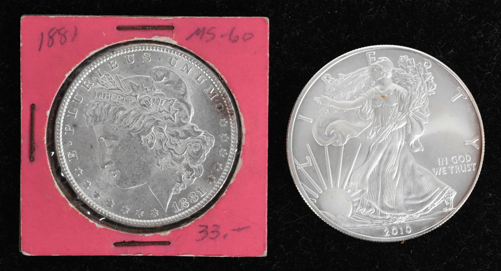 Four American Silver Dollars - 2