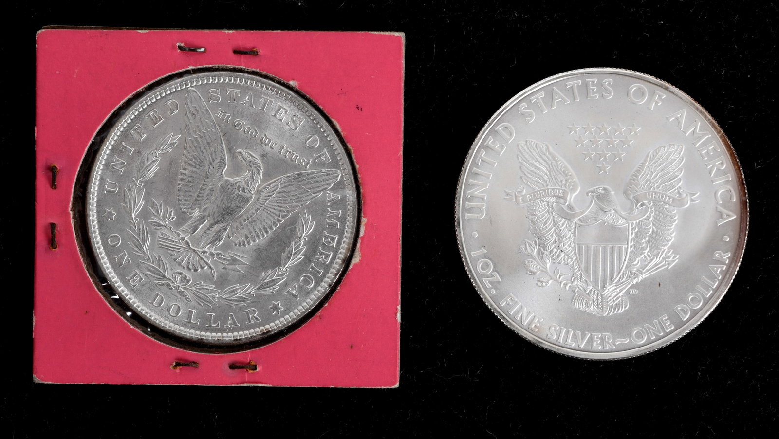 Four American Silver Dollars - 3