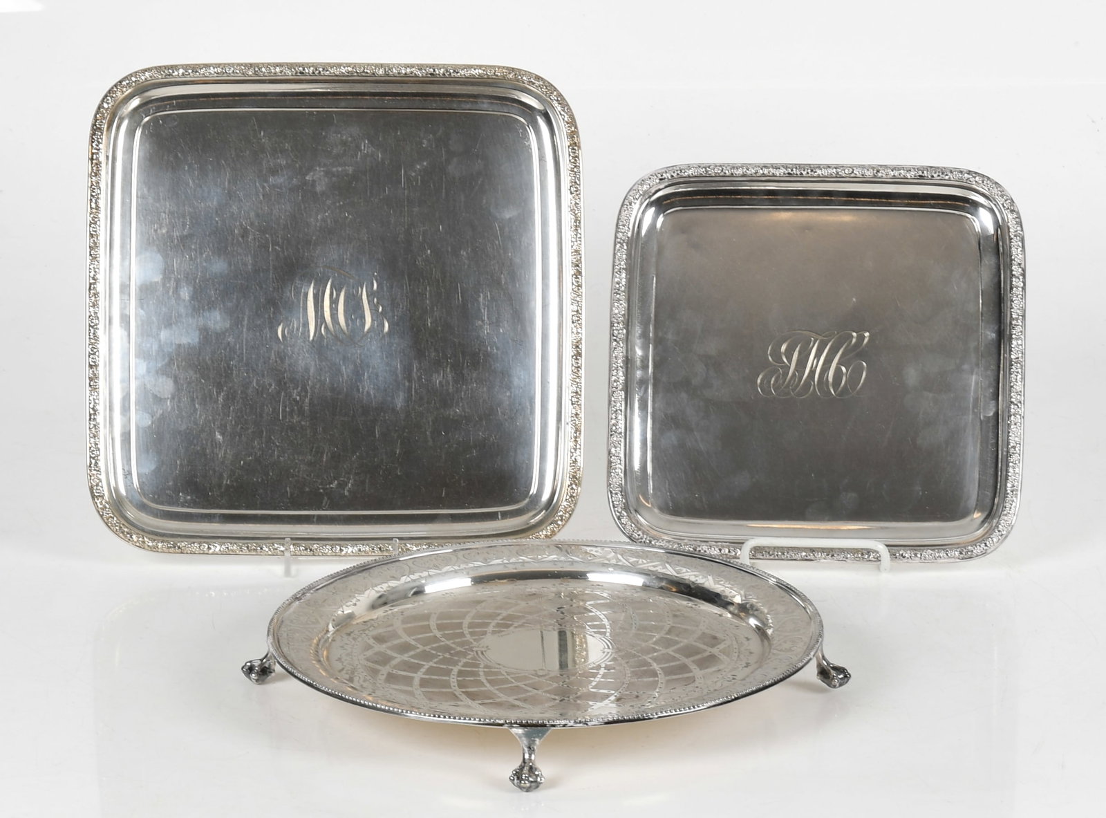 Three Silver Plate Trays, 19th/ 20th Century (1 of 11)