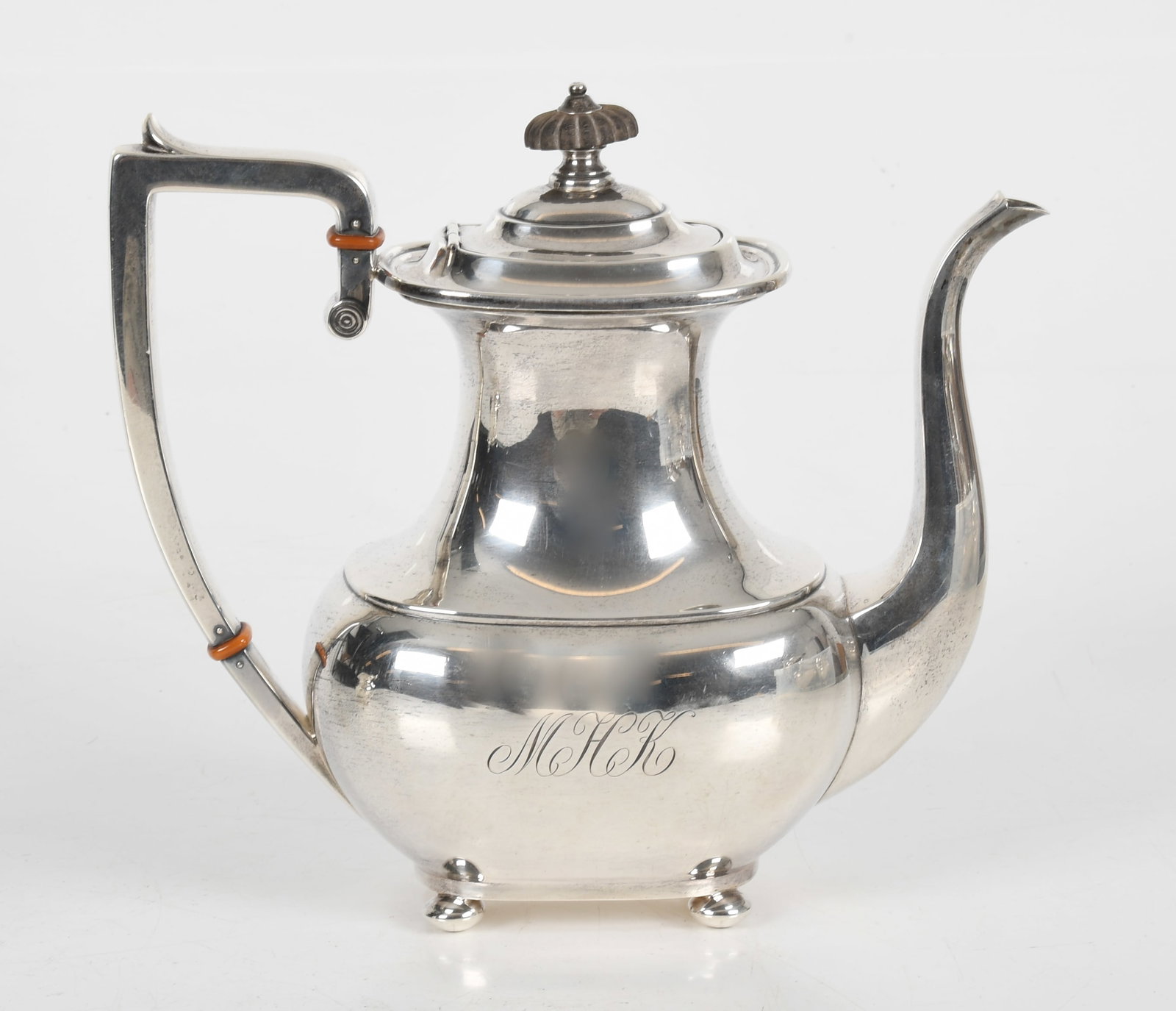 A Five Piece Sterling Silver Tea Set - 8