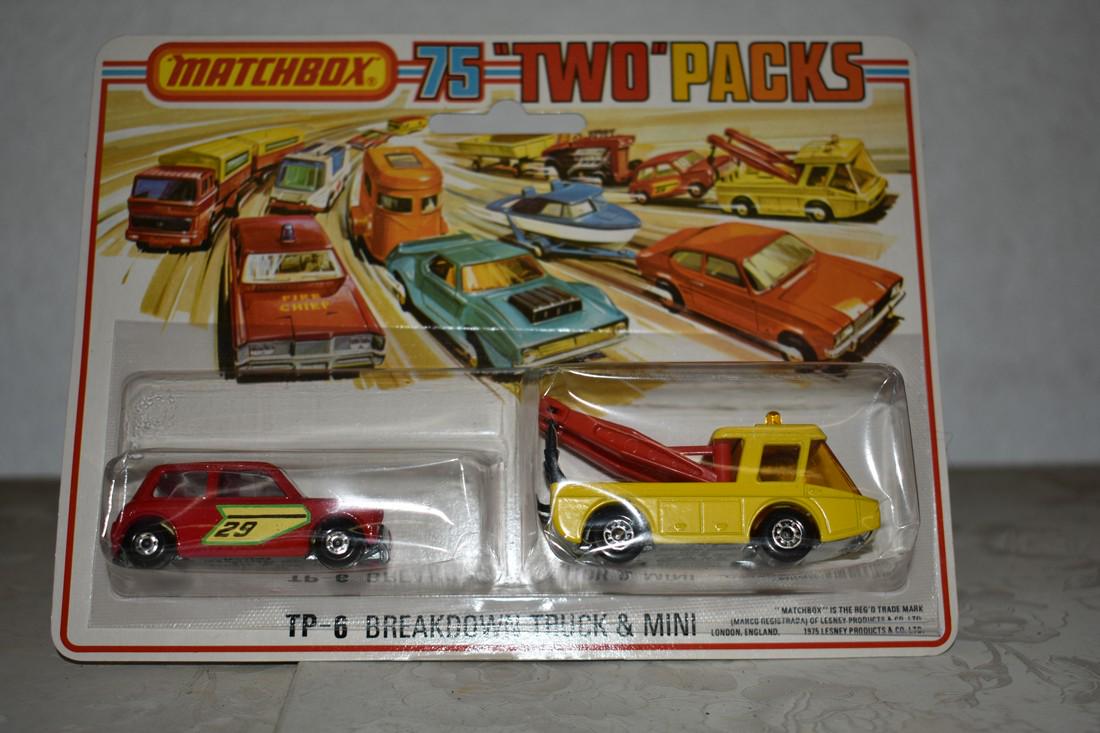 Matchbox: Matchbox 75 two pk lesney TP-6 breakdown truck and mini