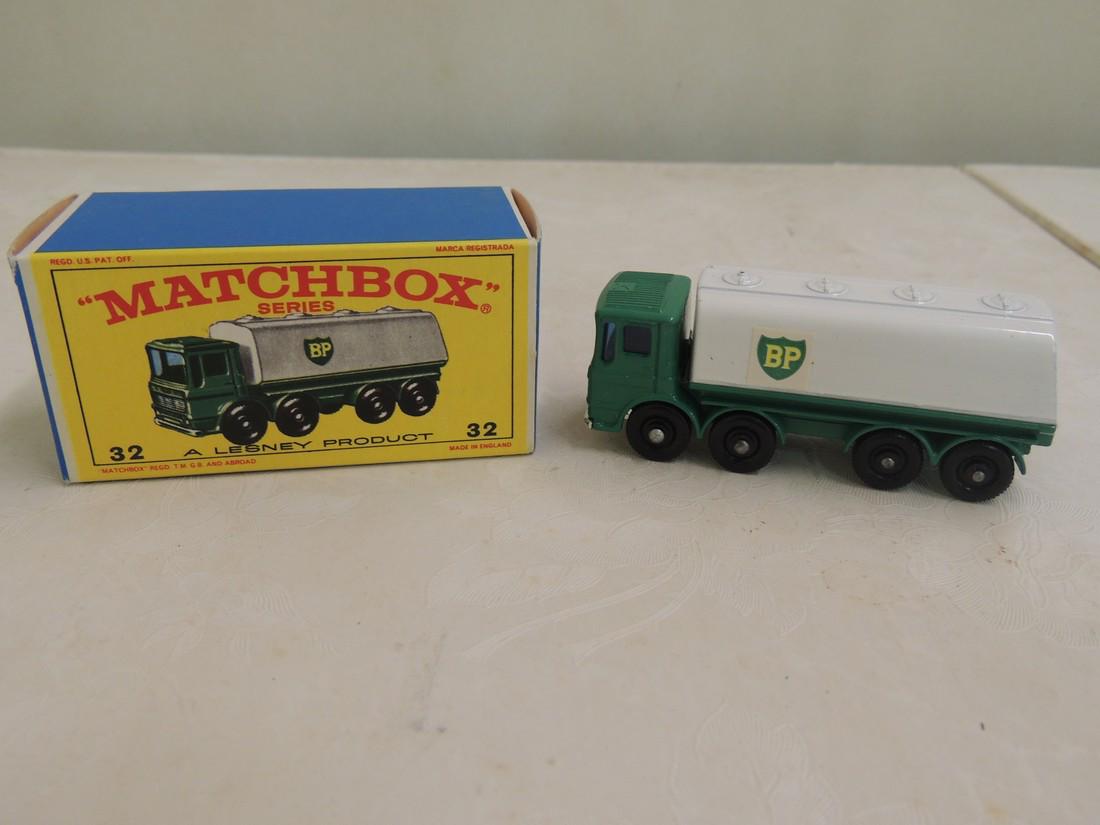 Matchbox: Lesney; BP Leyland Petrol Tanker GREEN No. 32