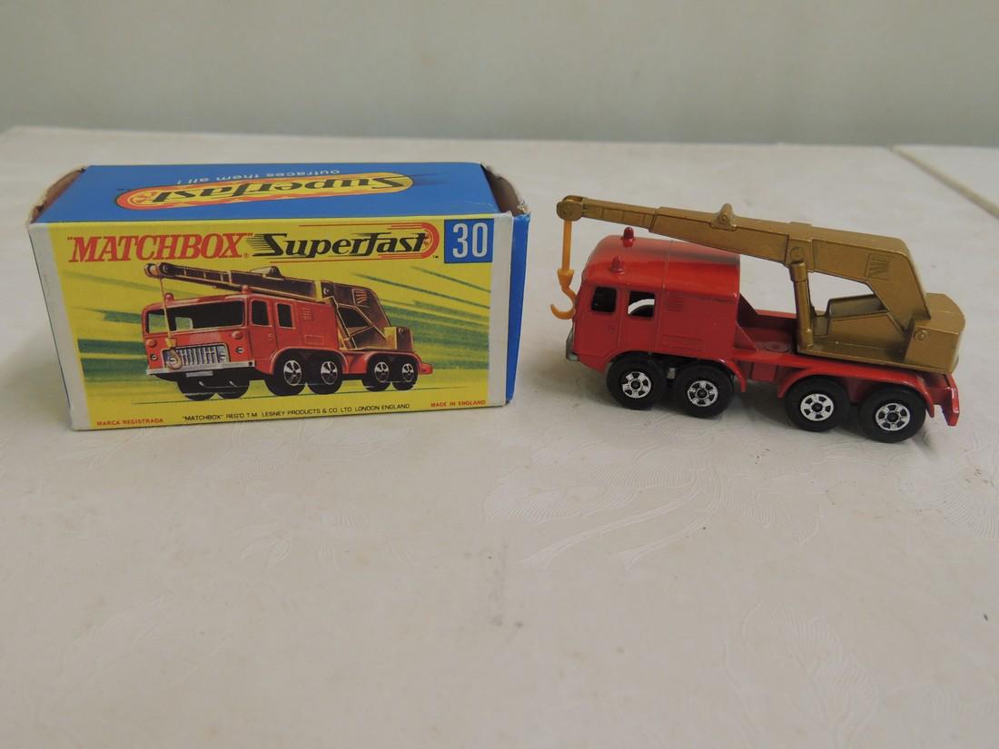 Matchbox: SUPERFAST Lesney; 8-wheel crane New No. 30