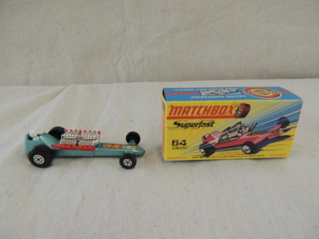 Matchbox: Lesney; Sling Shot; (blueish green color) No. 64