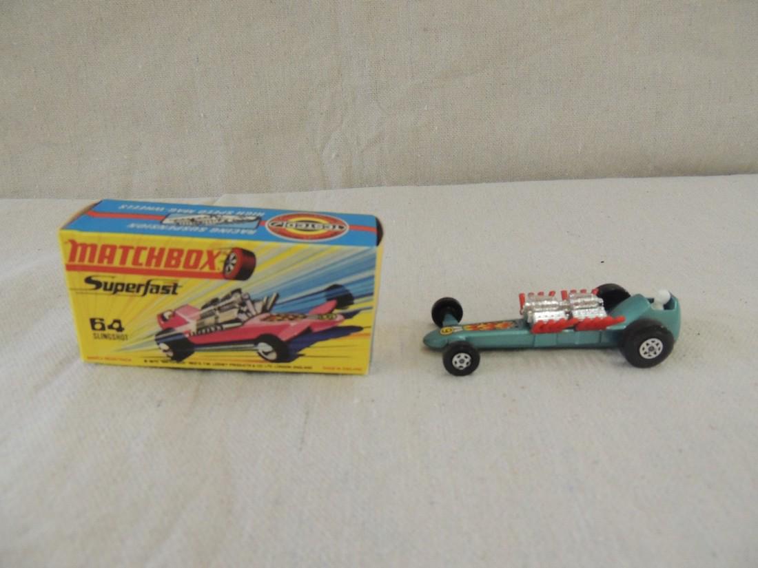 Matchbox: Lesney; Sling Shot; (blueish green color) No. 64