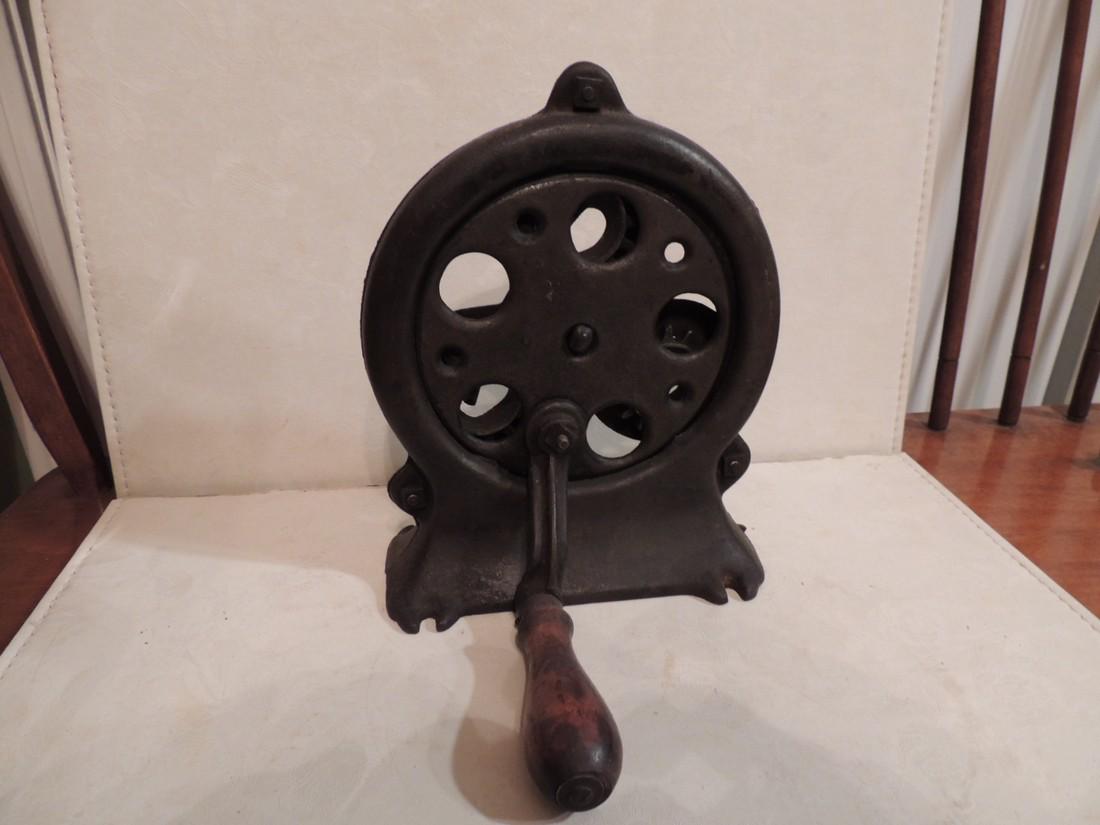 rope maker: antique new era rope maker; marked fairfield iowa patd date july 18 1911; cast iron; good working condition; all original