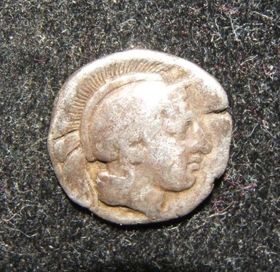 Greece Lucania Sybaris ancient AR Triobol coin HN Italy (1 of 2)