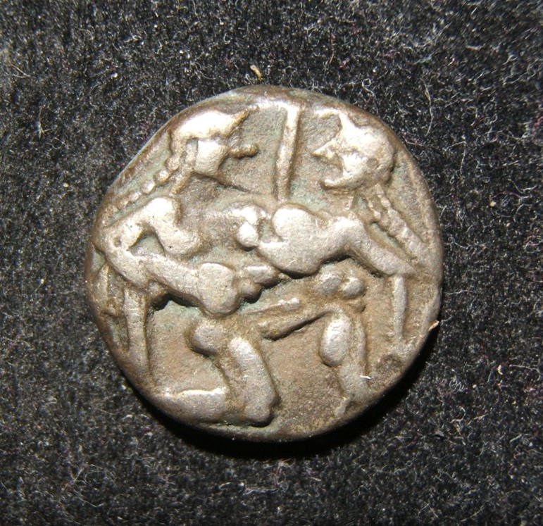 Greece Thasos ancient AR Stater coin satyr/nymph & (1 of 2)