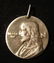 French(?) Jesus medal variant in white metal/silver