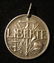 French(?) Jesus medal variant in white metal/silver - 2