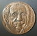 Hungarian Albert Einstein large uniface bronze Judaica