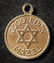 American Jewish Good Luck Judaica tallion with Star of - 2