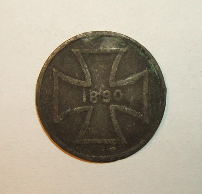 German 1890 exonumia token for 6th German Veterans Day (1 of 2)