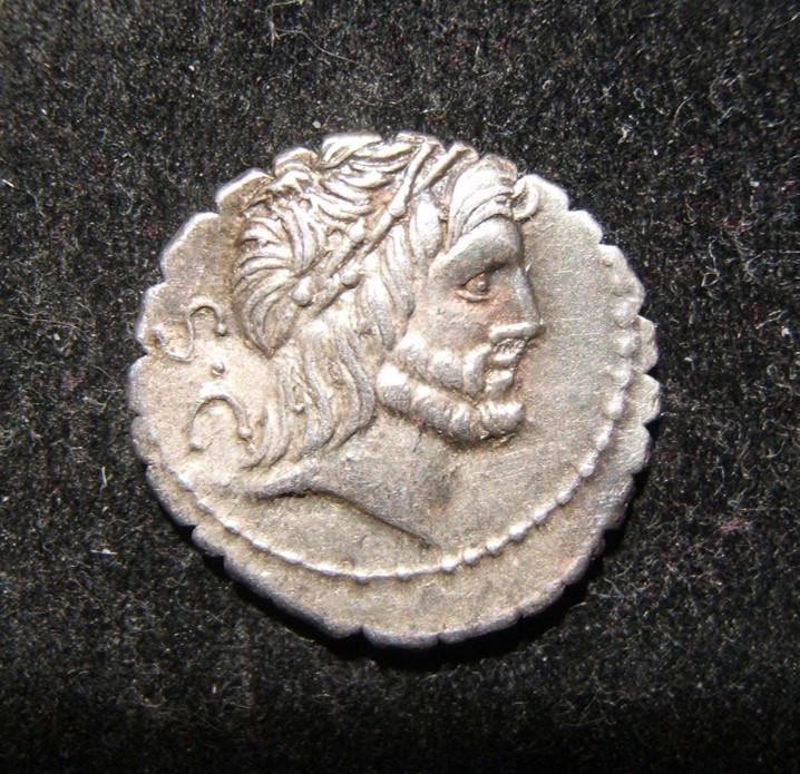 Roman Republic Antonius Balbus ancient AR serrate (1 of 2)