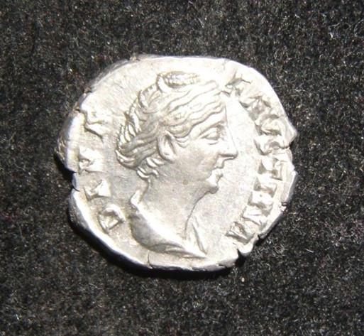 Roman Imperial Diva Faustina Senior AR Denarius ancient (1 of 2)