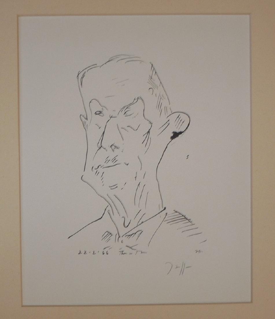 Janssen, Horst—Vier Künstlerbildnisse: Janssen, Horst—Four portraits (Hamburg 1929-1995) Edgar Allan Poe for Griffelkunst 1966, Thomas Mann 1966, Gresko als selbst loser Vogel 1967, Schumann 1966. Lithographs. Some monogrammed. 21 x 15,5