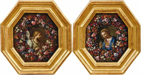 Brueghel, Abraham & Carlo Maratta (Attrib.): Pendants