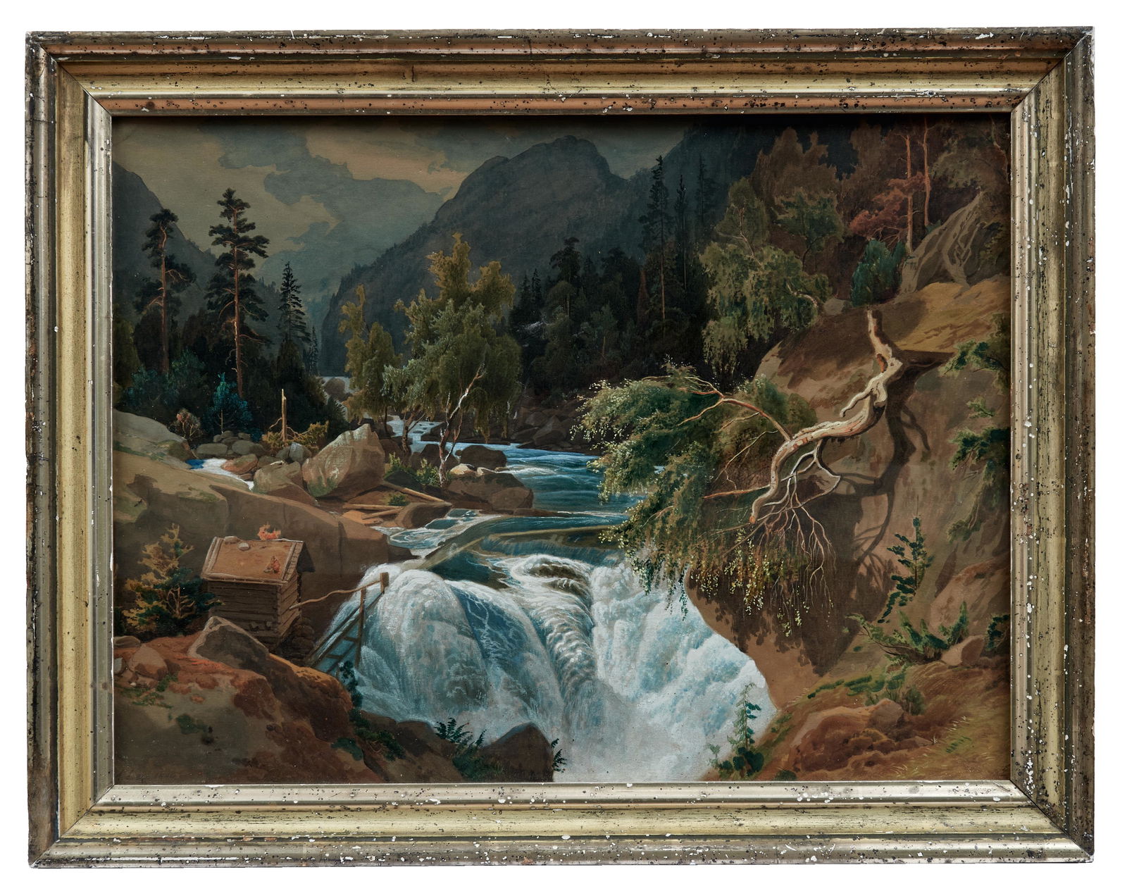 Leu, August Wilhelm: Reissender Gebirgsbach (1 of 1)