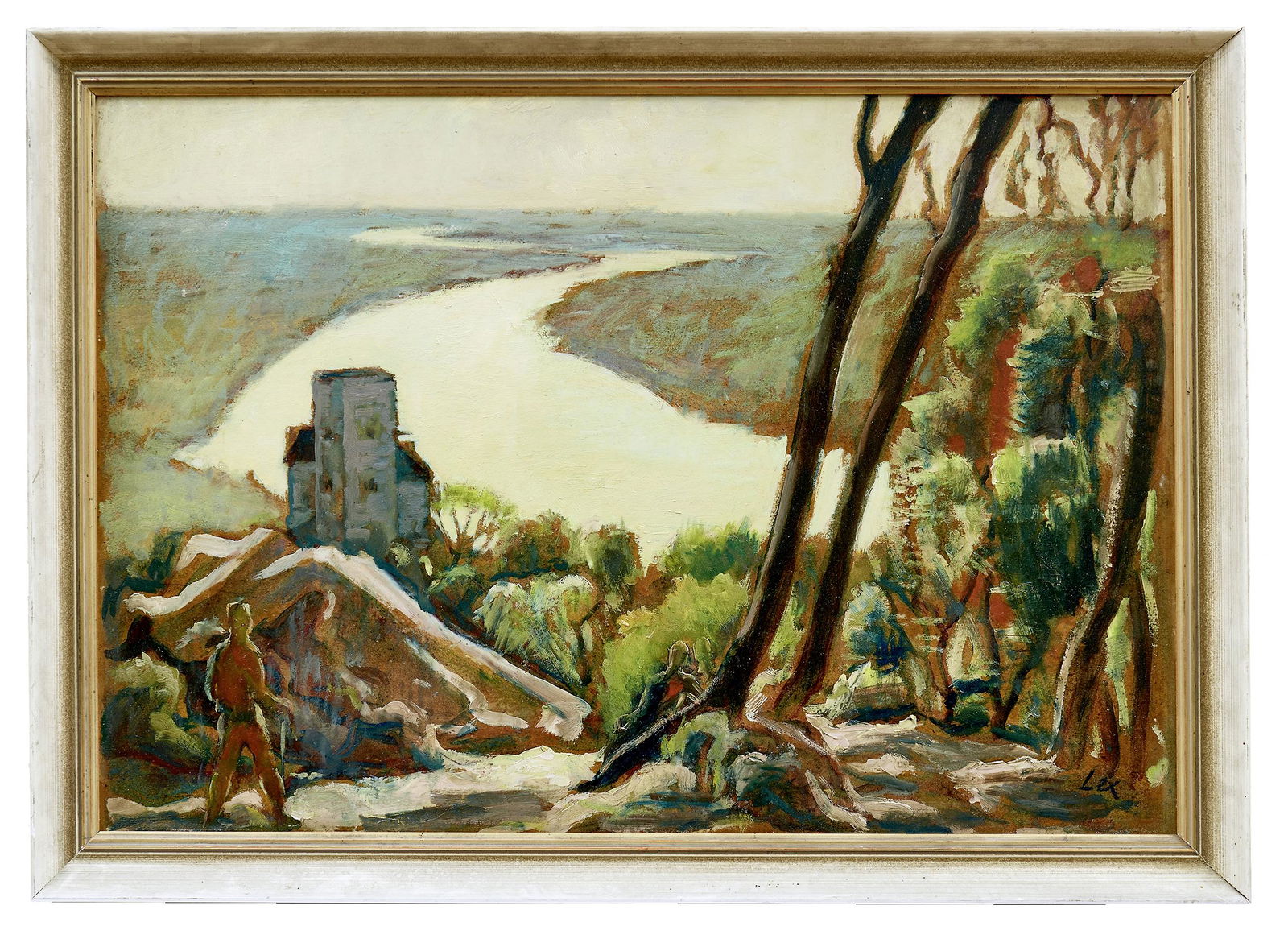 Lex, Franz: Blick ueber die Burg Greifenstein auf das Donautal (1 of 1)