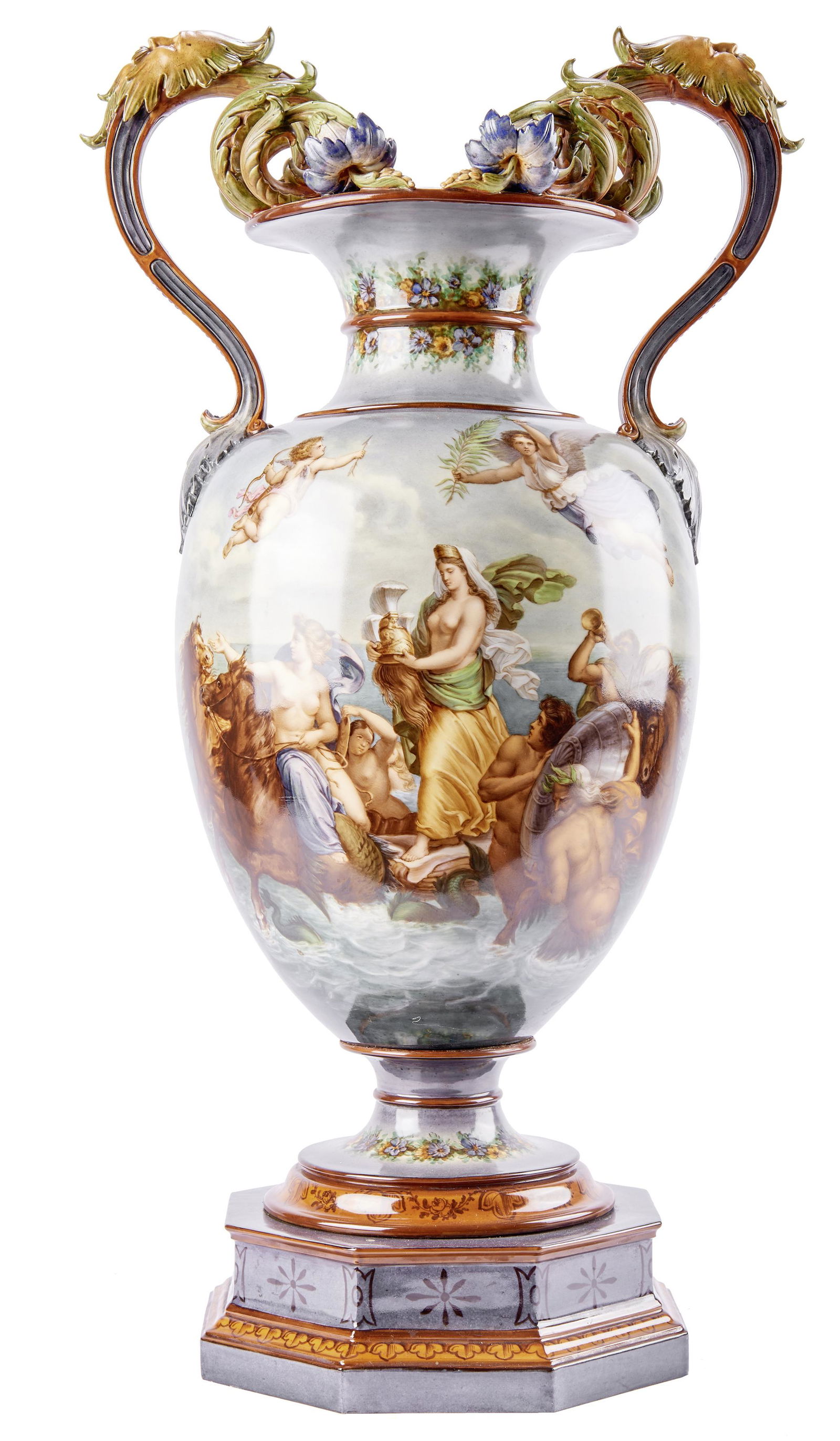 "Urbino-Vase" mit Triumph der Galatea : KPM Berlin, 19. Jh. (1 of 1)